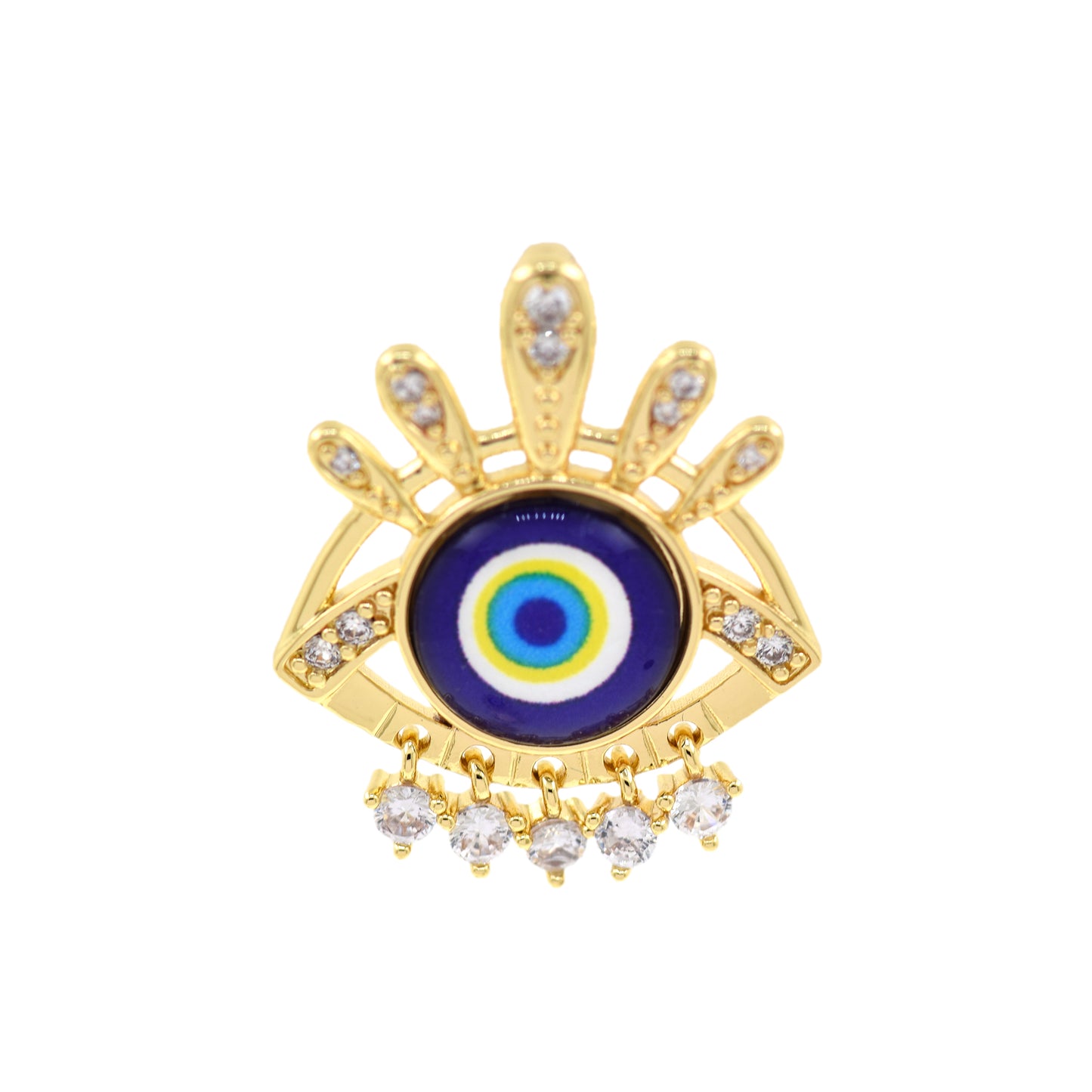 Evil Eye Pendant,Simply Jewelry Making 30X24.5mm