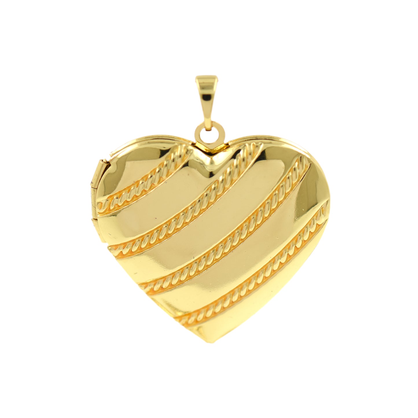 Enamel Brass Gold Plated Heart Necklace Pendant 29x29x7mm