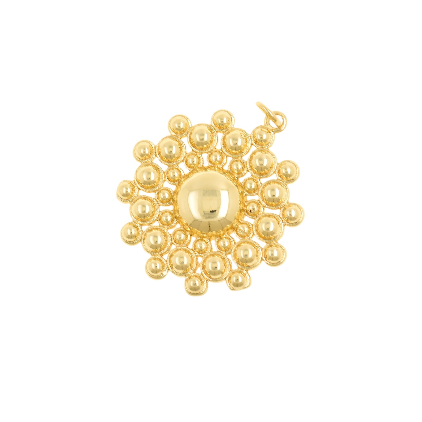 Radiant Gold Sunburst Pendant 29.3x32.1mm