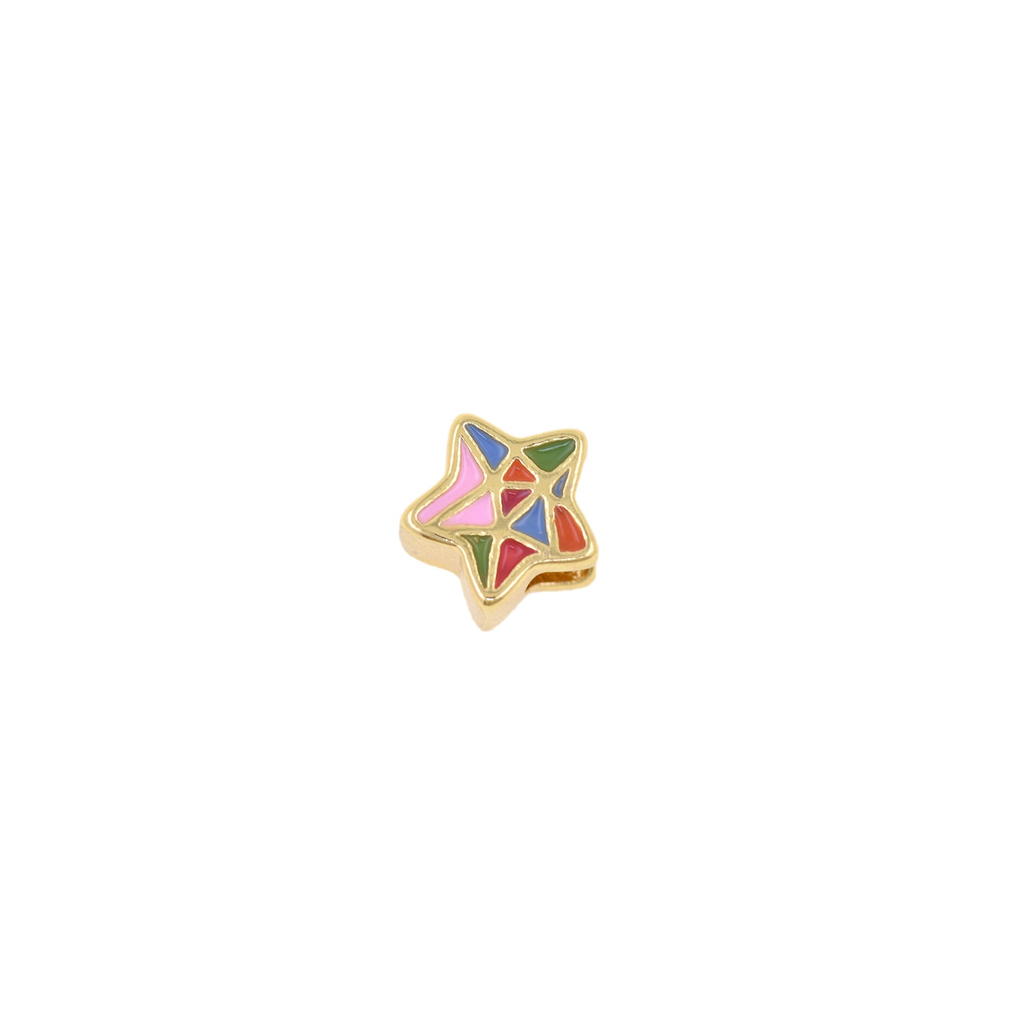 Trendy Jewelry Spacer Beads, Five-Pointed Star Charm 9.5x9.5x7mm