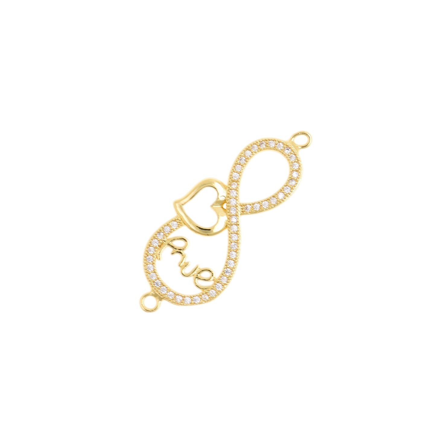 Luminous Infinity Gold Pendant 15x37.2mm