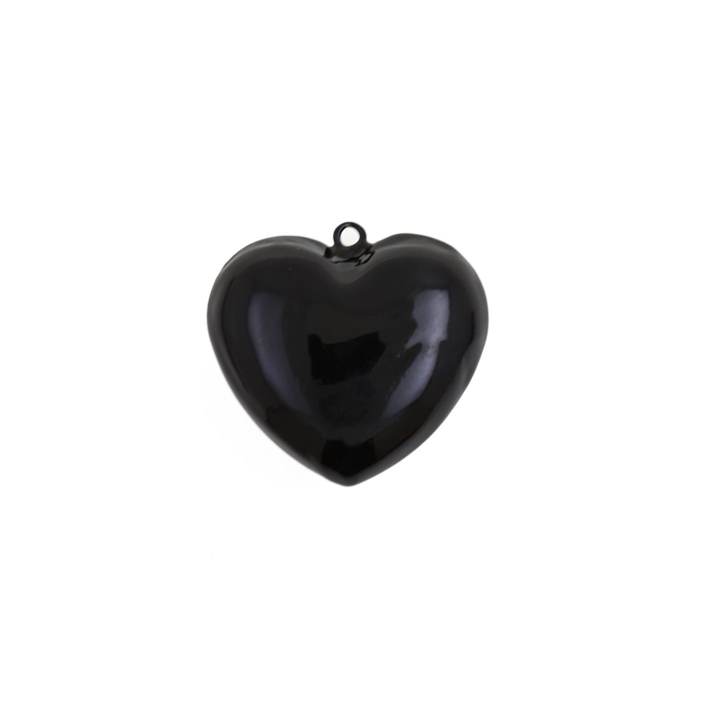 Bold And Minimalist Enamel Heart Pendant 41x38.9mm