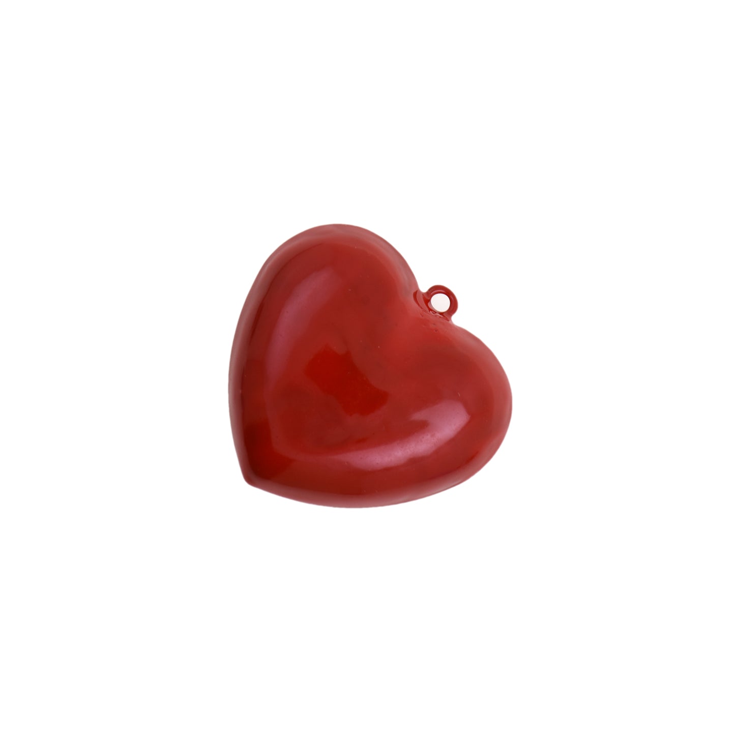 Bold And Minimalist Enamel Heart Pendant 41x38.9mm