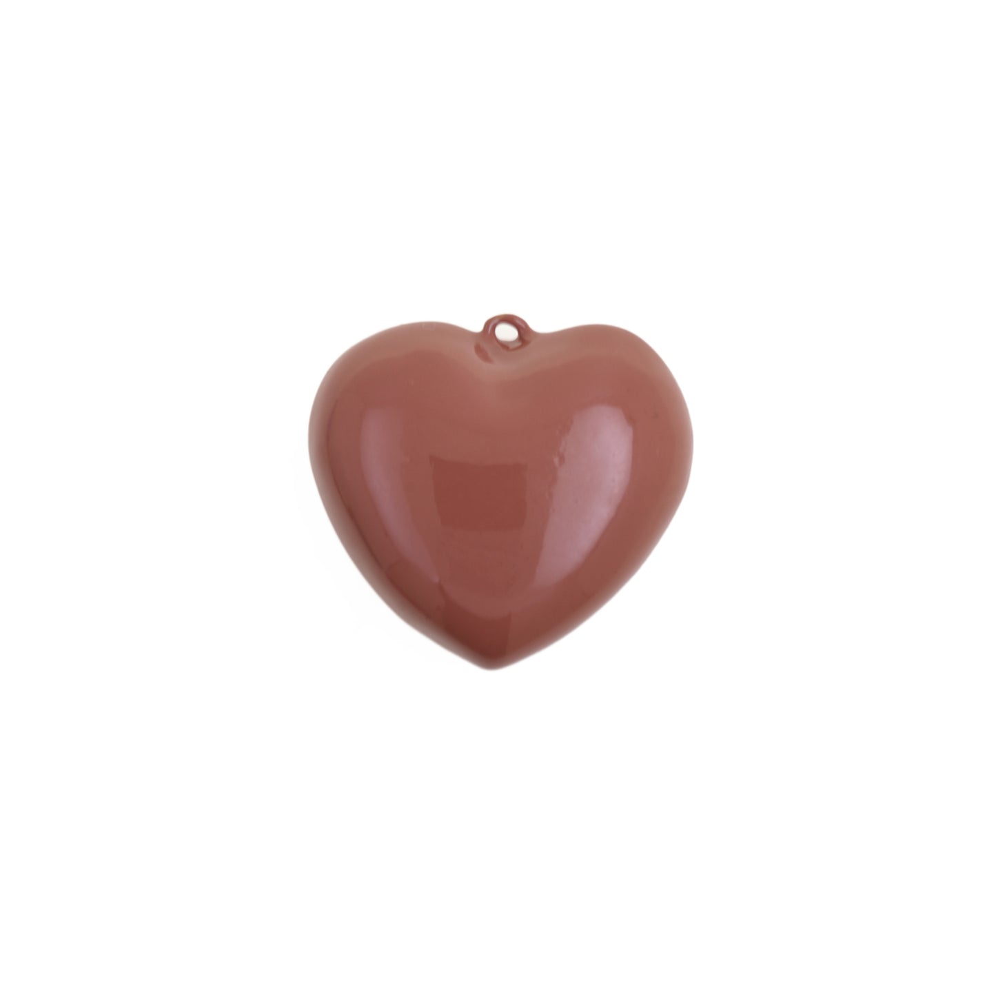 Bold And Minimalist Enamel Heart Pendant 41x38.9mm