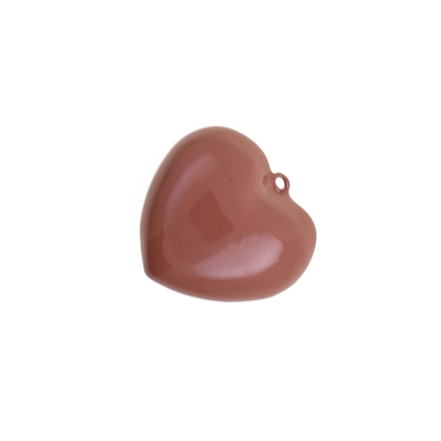 Bold And Minimalist Enamel Heart Pendant 41x38.9mm
