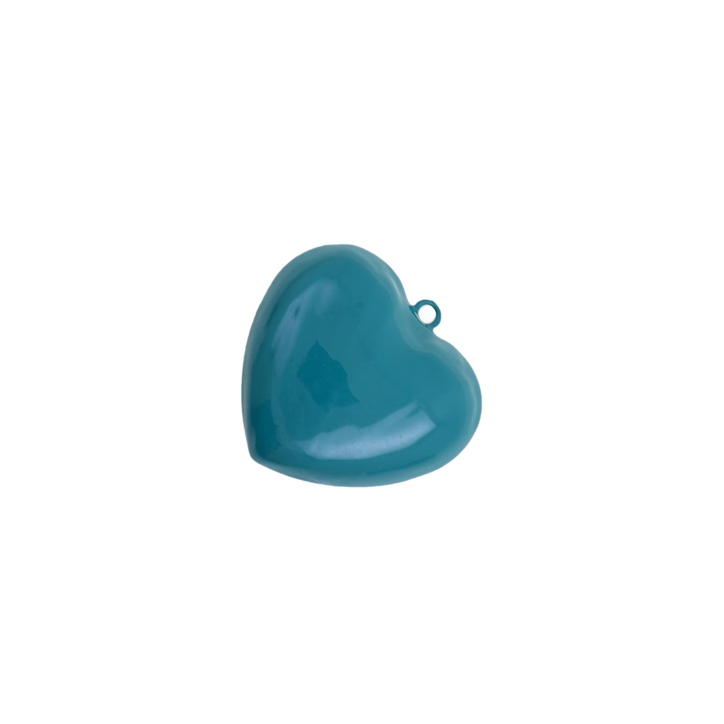 Bold And Minimalist Enamel Heart Pendant 41x38.9mm