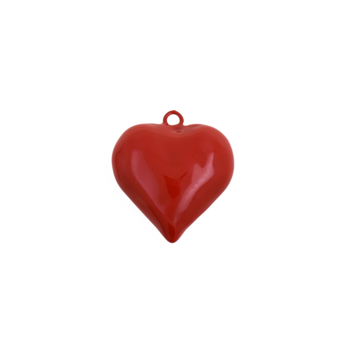 Gothic Style Enamel Heart Pendant 30.5x33.1mm