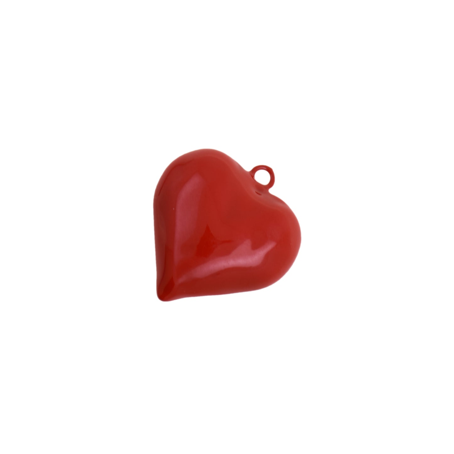 Gothic Style Enamel Heart Pendant 30.5x33.1mm