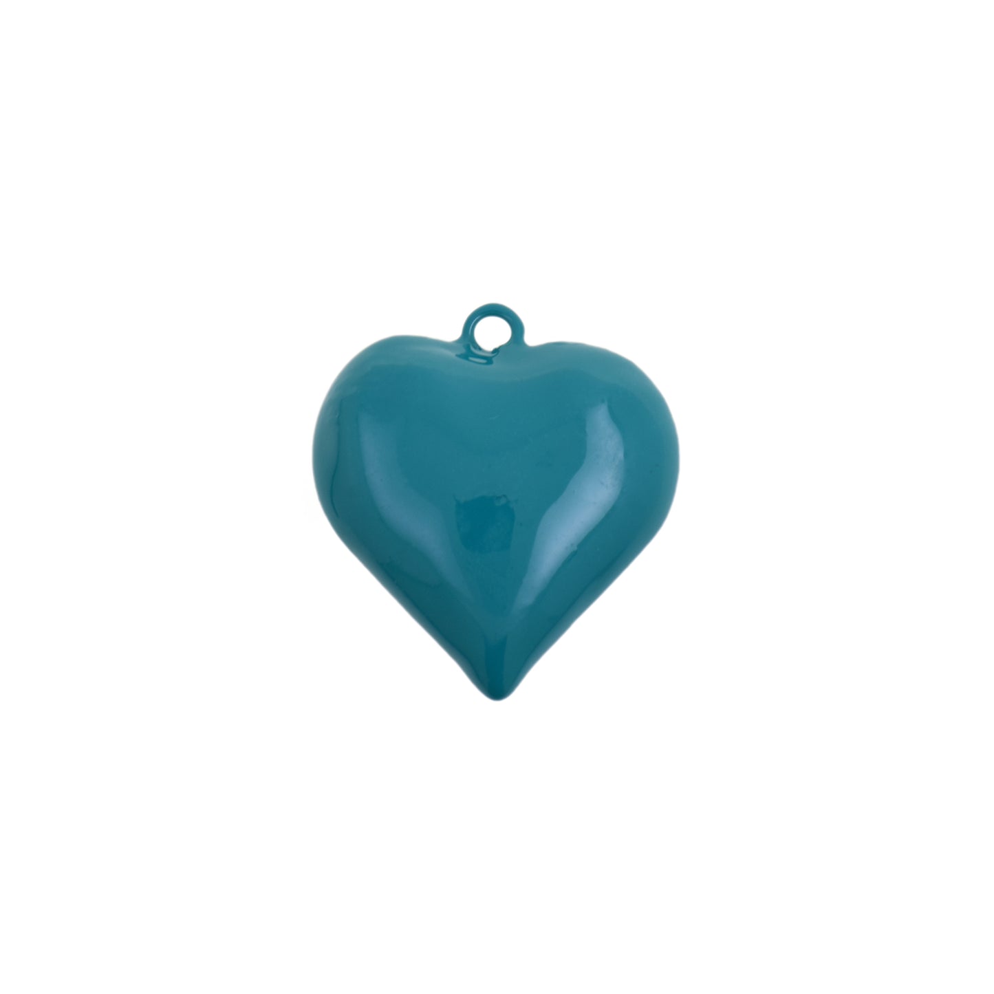 Gothic Style Enamel Heart Pendant 30.5x33.1mm