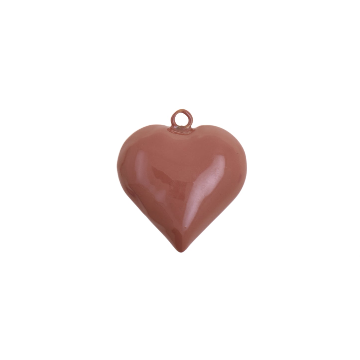 Gothic Style Enamel Heart Pendant 30.5x33.1mm