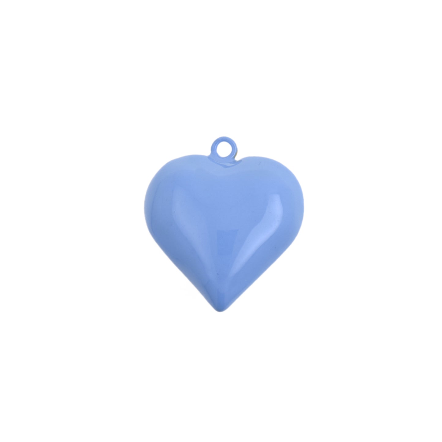 Gothic Style Enamel Heart Pendant 30.5x33.1mm