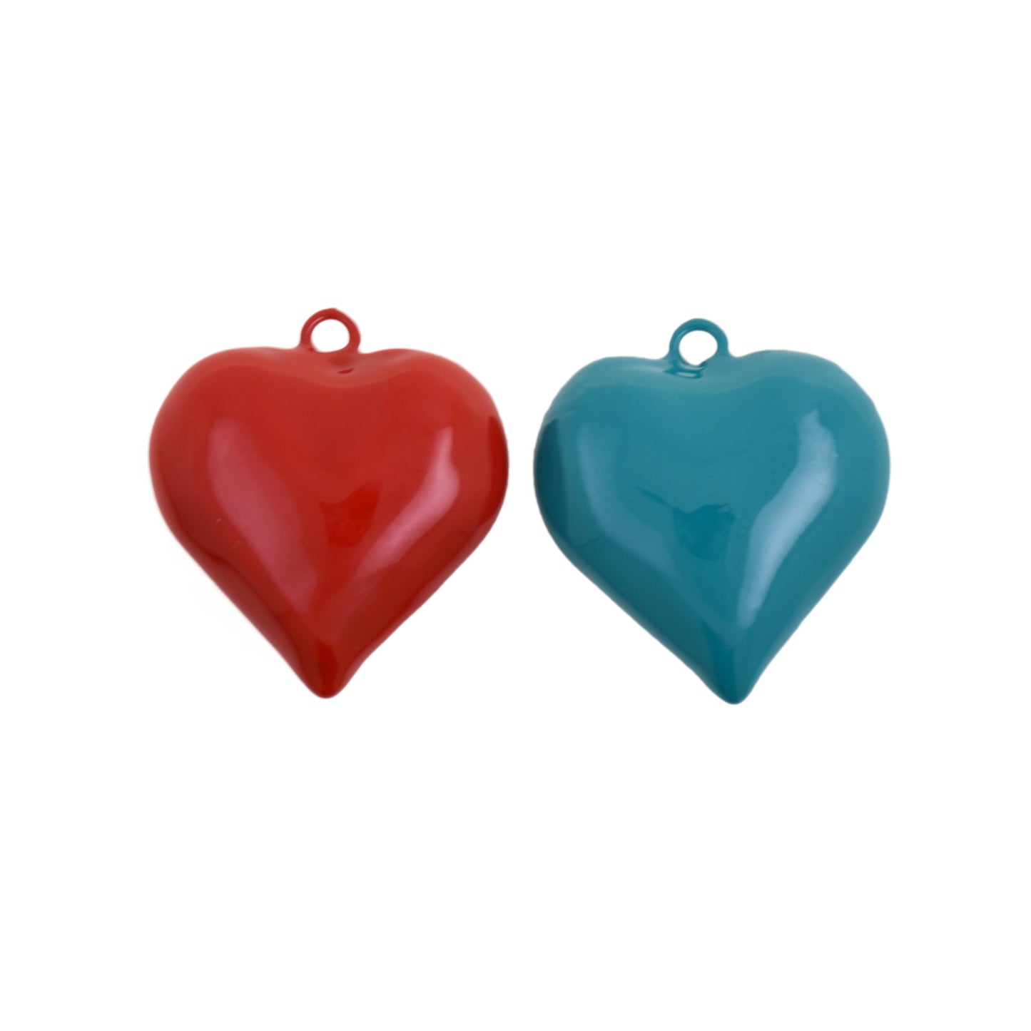 Gothic Style Enamel Heart Pendant 30.5x33.1mm