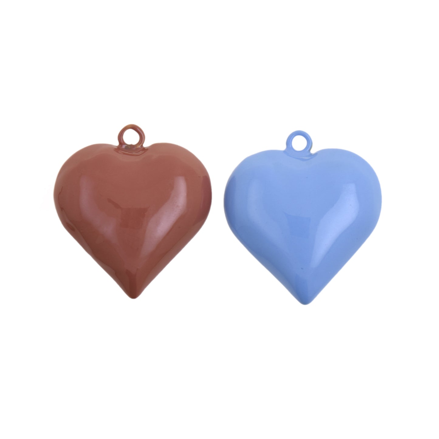 Gothic Style Enamel Heart Pendant 30.5x33.1mm