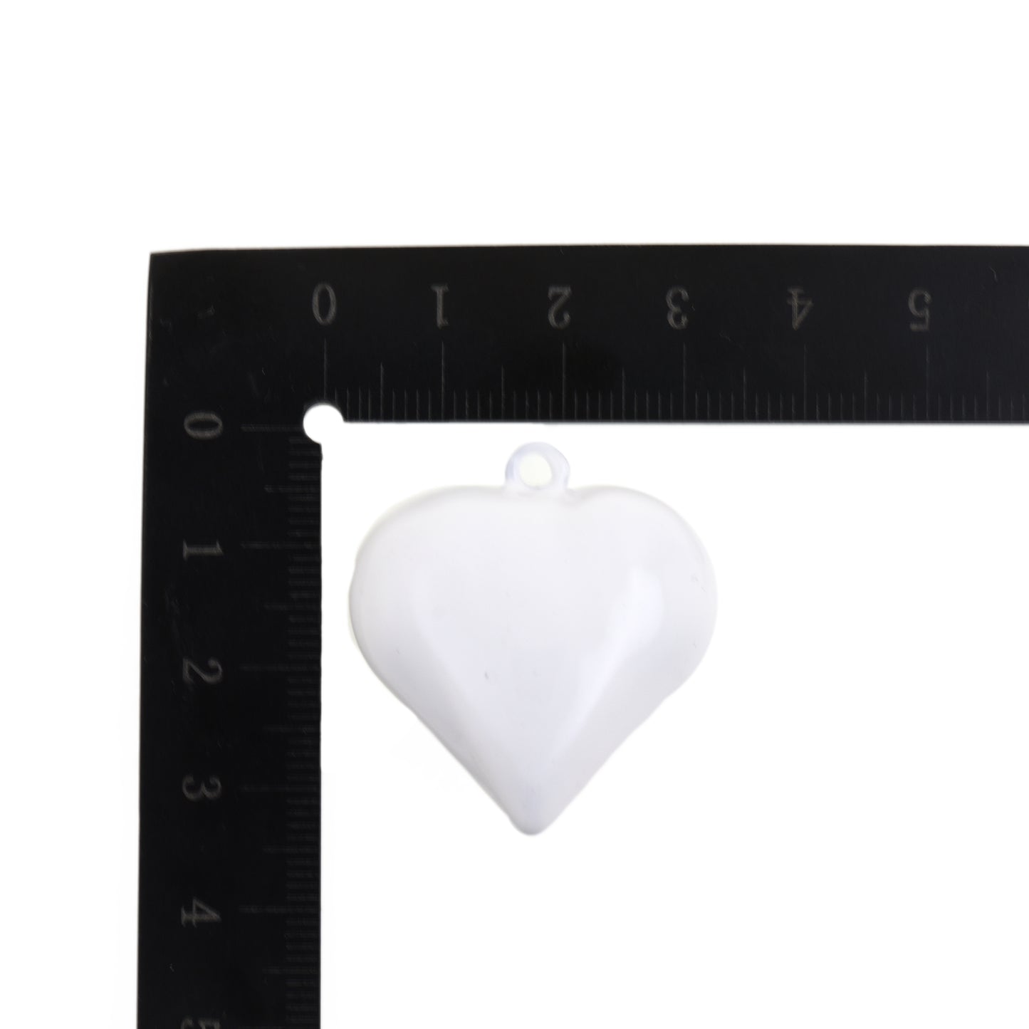 Gothic Style Enamel Heart Pendant 30.5x33.1mm