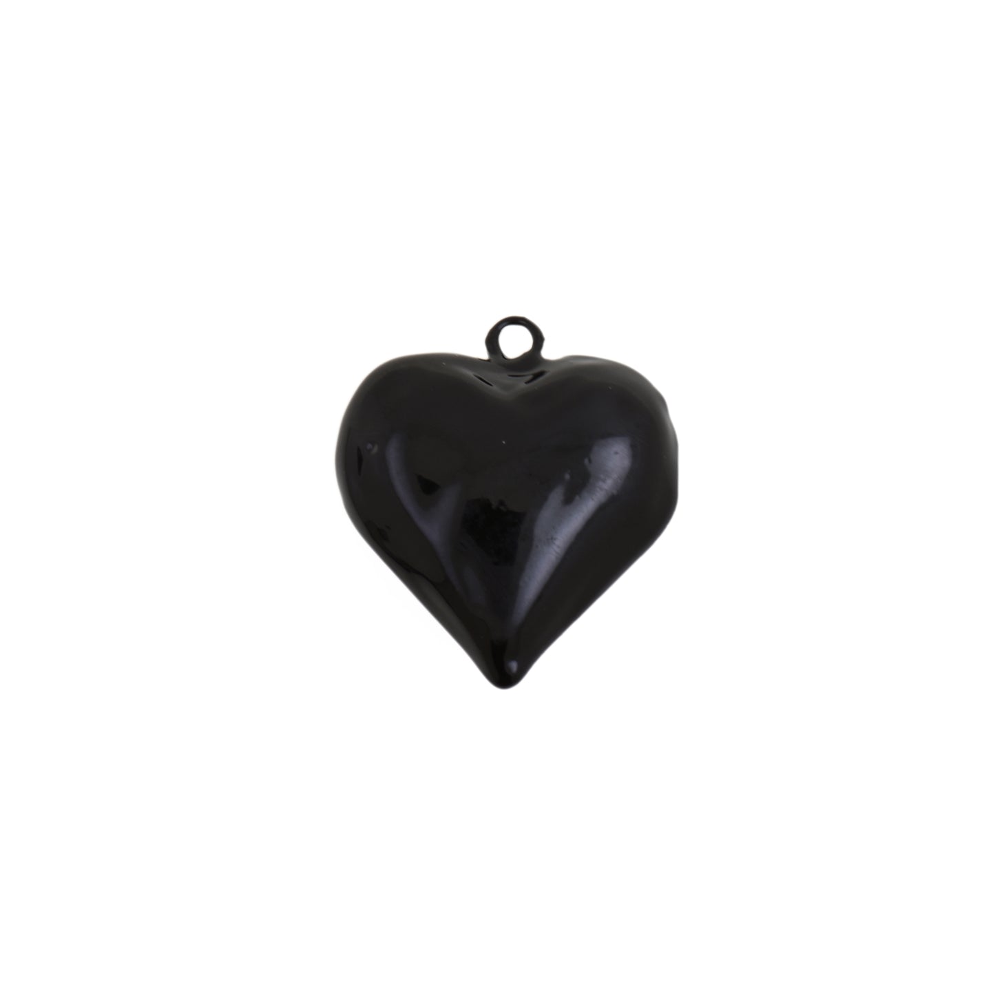 Gothic Style Enamel Heart Pendant 30.5x33.1mm