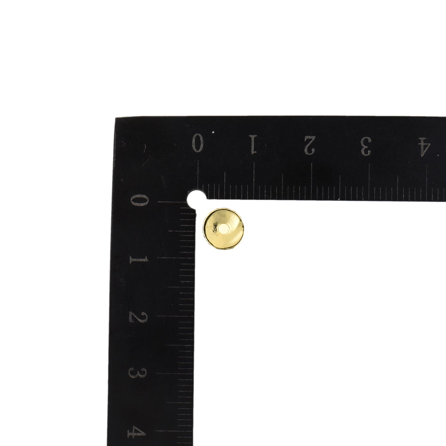 Gold Spacer Beads With Cubic Zirconia 5/6/7.5mm