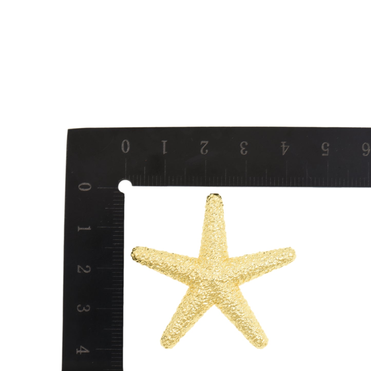 Marine Style Starfish Pendant In Gold 40.9x38.4mm