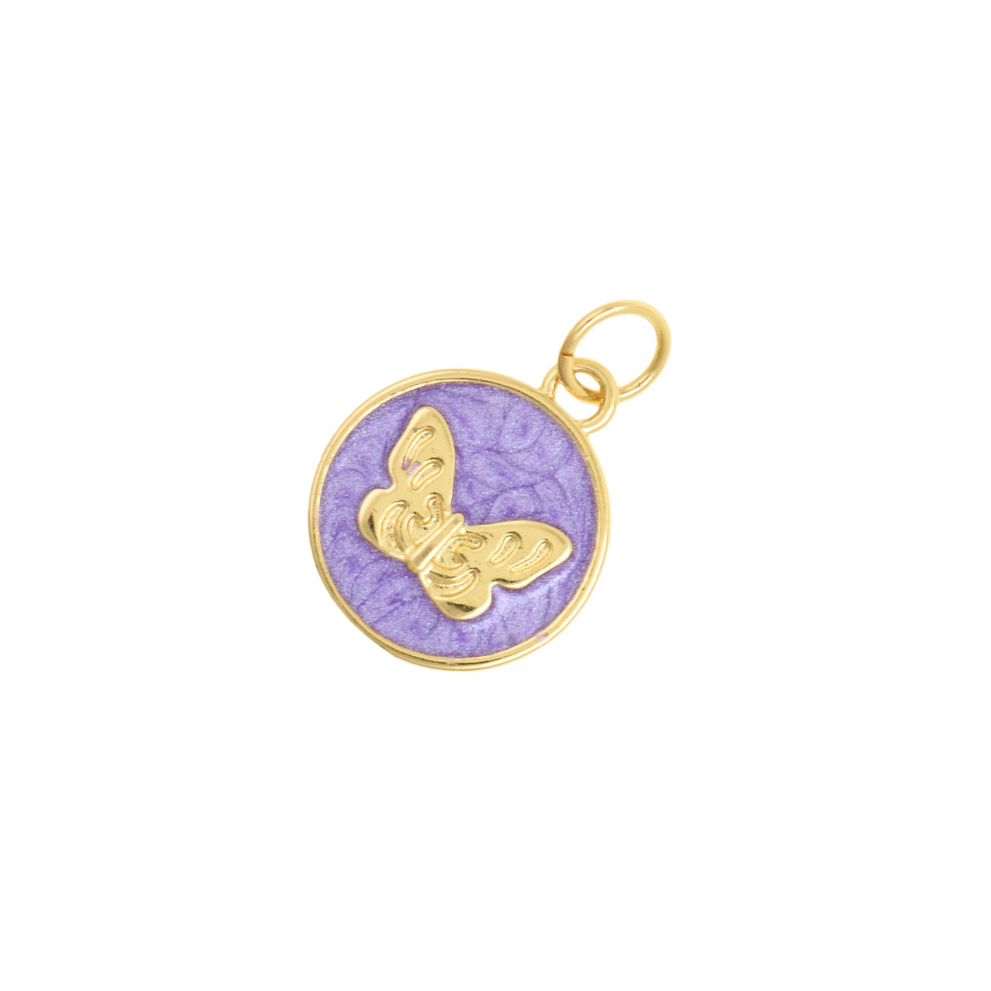 Elegant Butterfly Medallion Pendant 12.4mm
