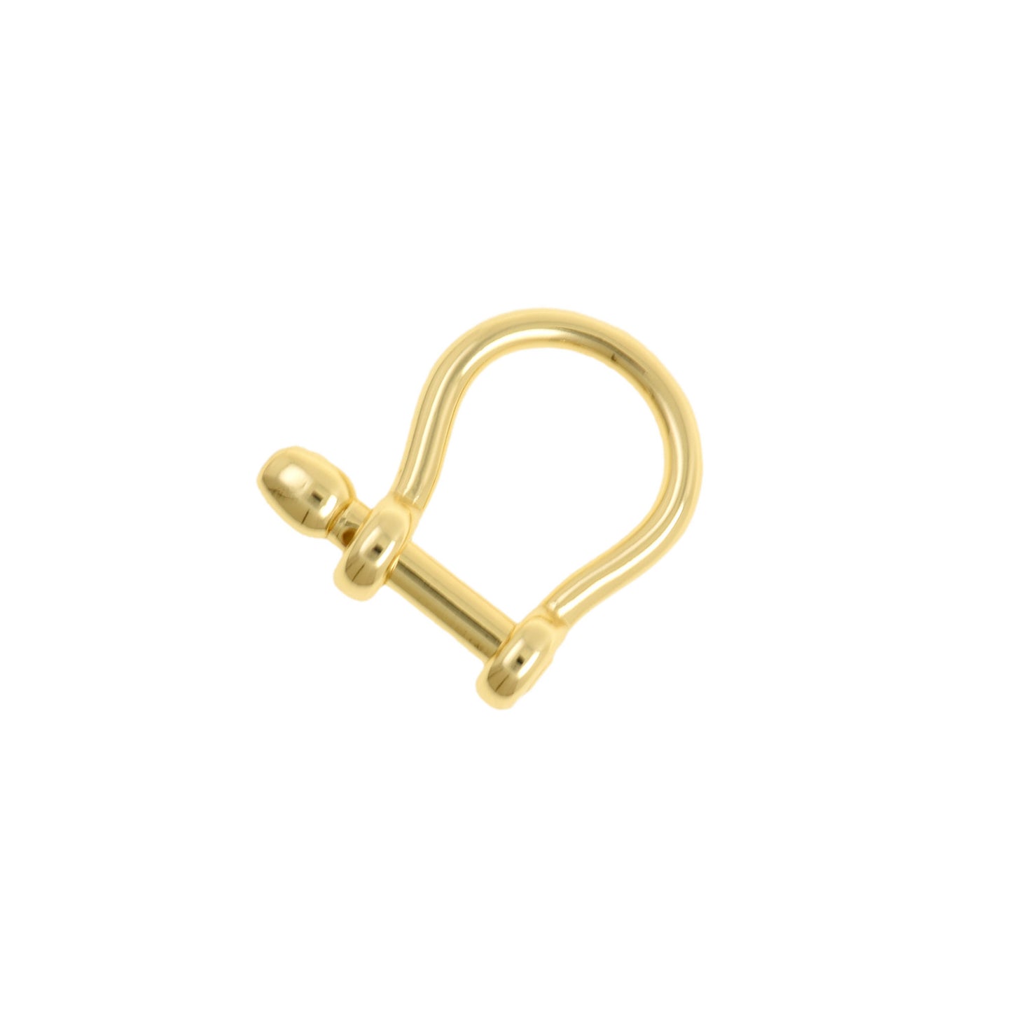Gold U Shape Screw Clasp 24.6x24.3mm