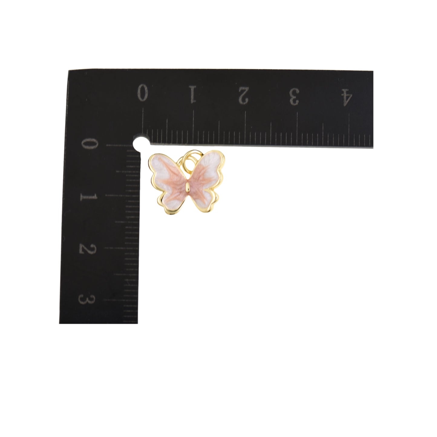 Delicate Gold Butterfly Pendant 15.3x12.2mm