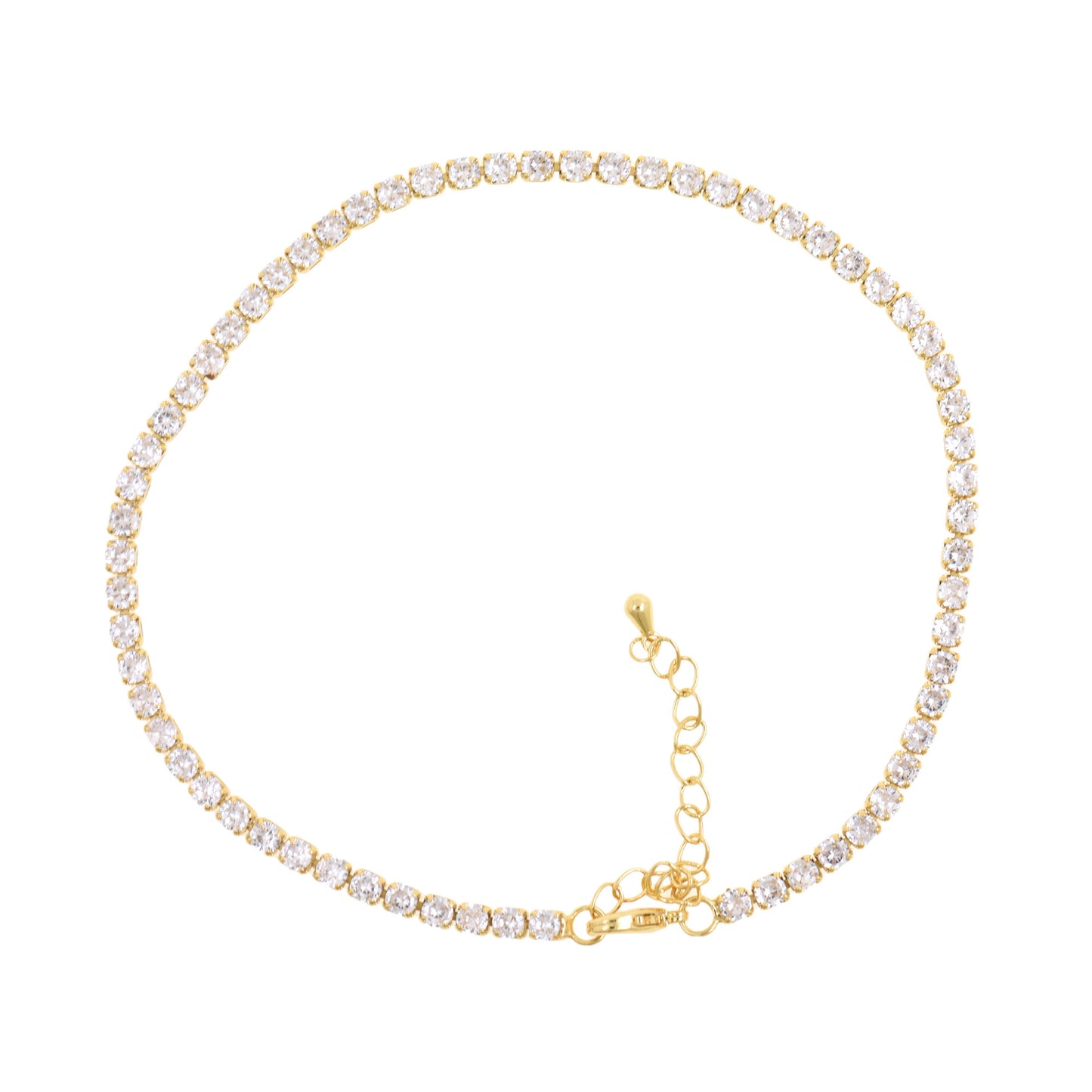 Exquisite Golden Brilliance Trinket Bracelet 3x25+5mm