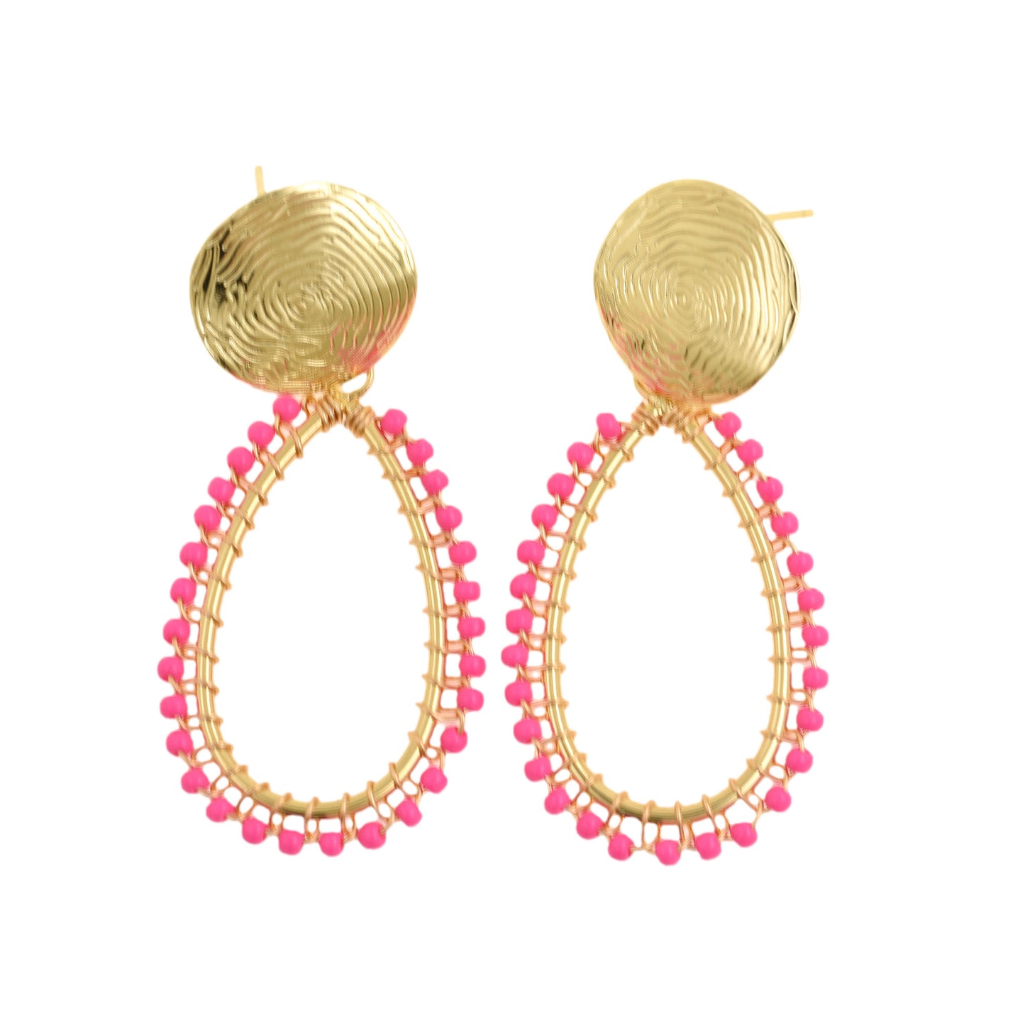 Sophisticated Gold Viper Stud Earrings 24.6x52.8mm