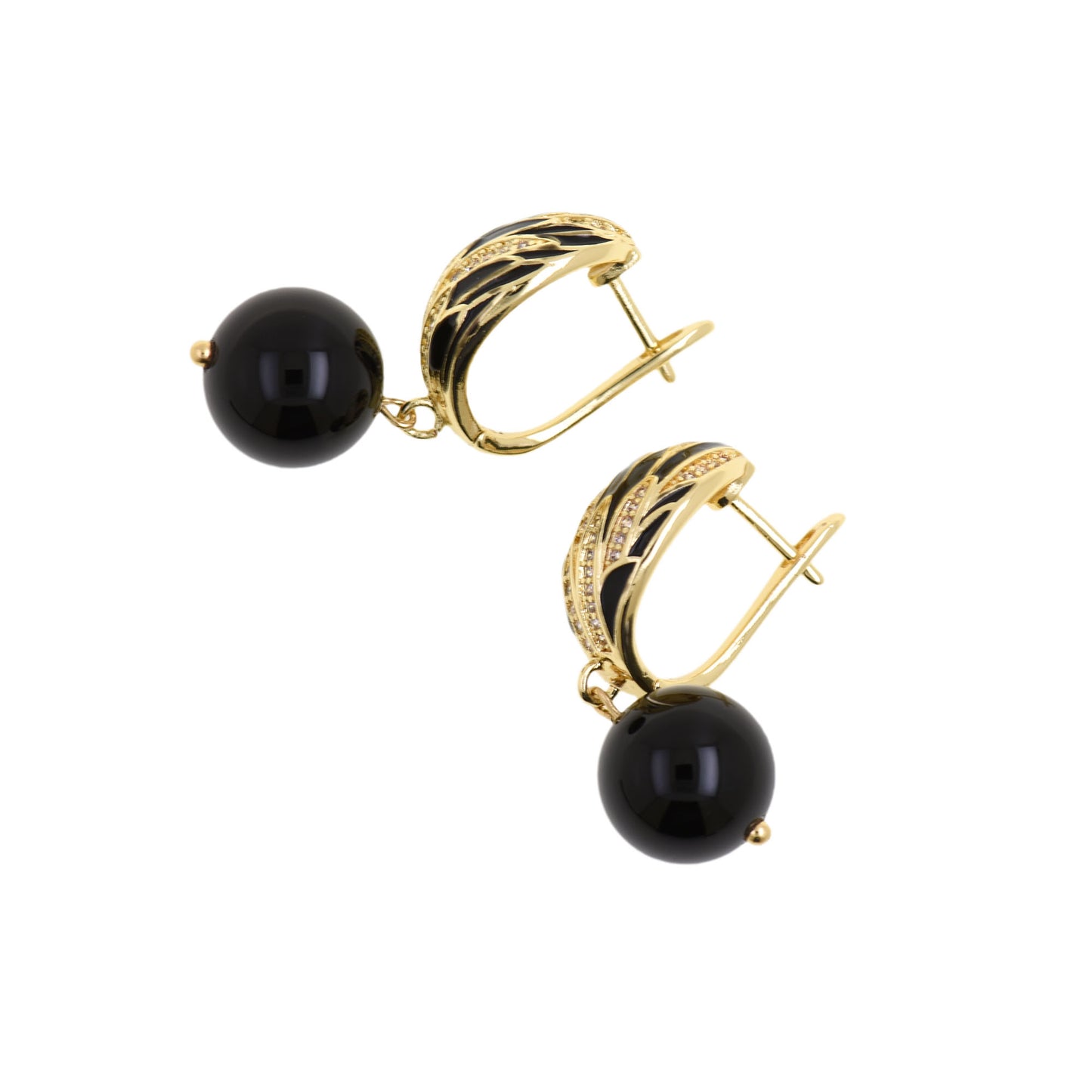 Opulent Gold Earrings 35.5x14.8mm