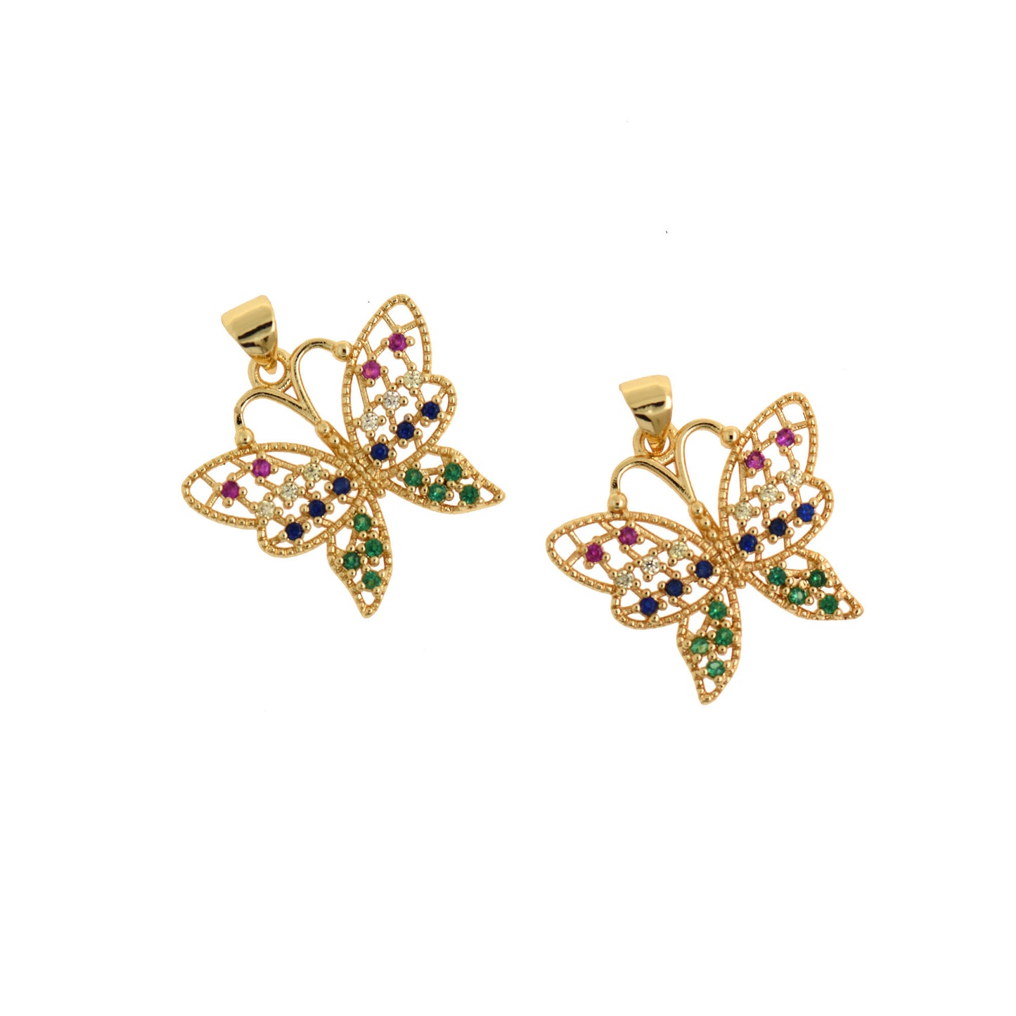 Personalized Butterfly Pendant 23x21mm