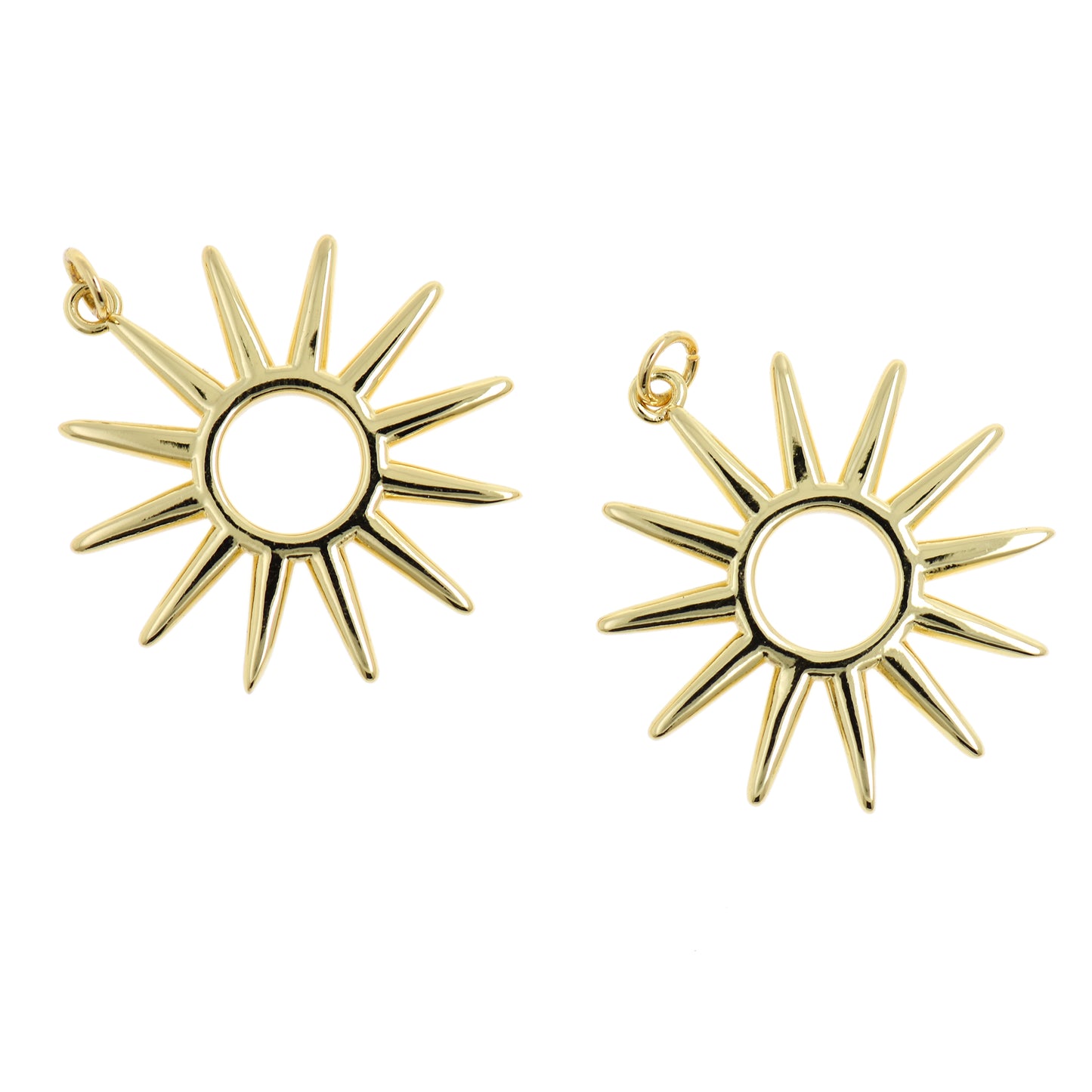 Openwork Sun Pendant 32x30mm