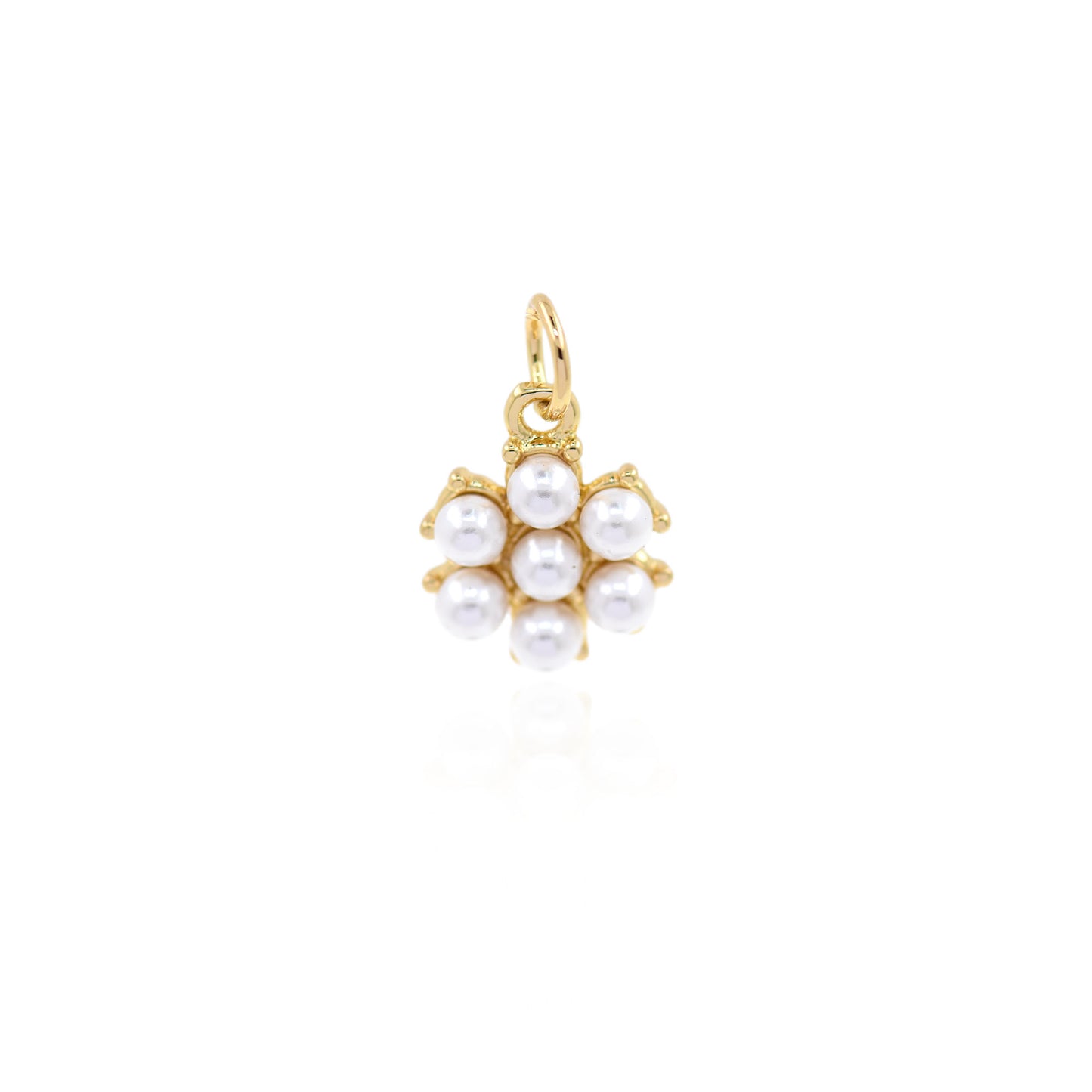 Colorful Zircon Flower Pendant 10.5mm