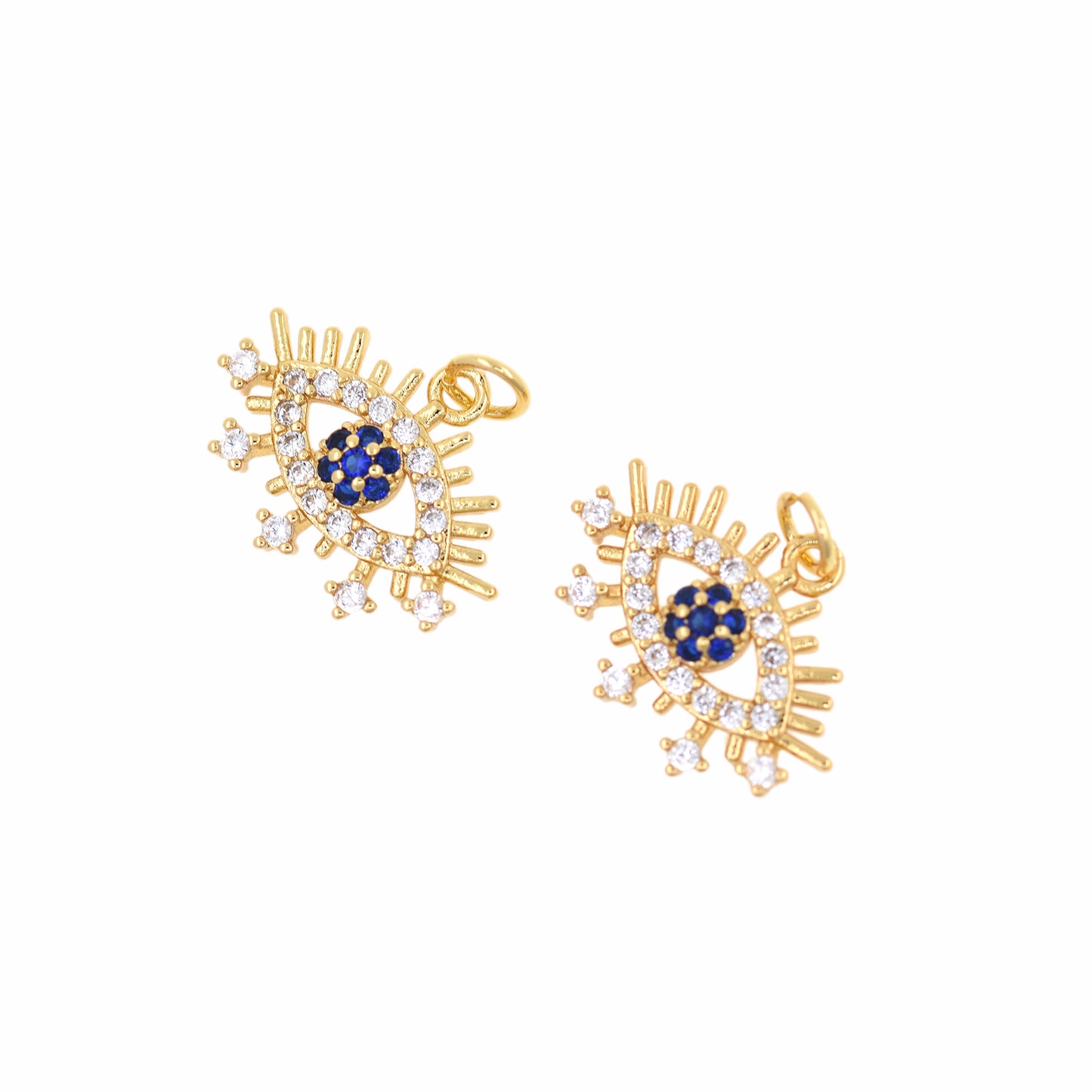 Evil Eye Pendant, Evil Eye Charm 20x15mm