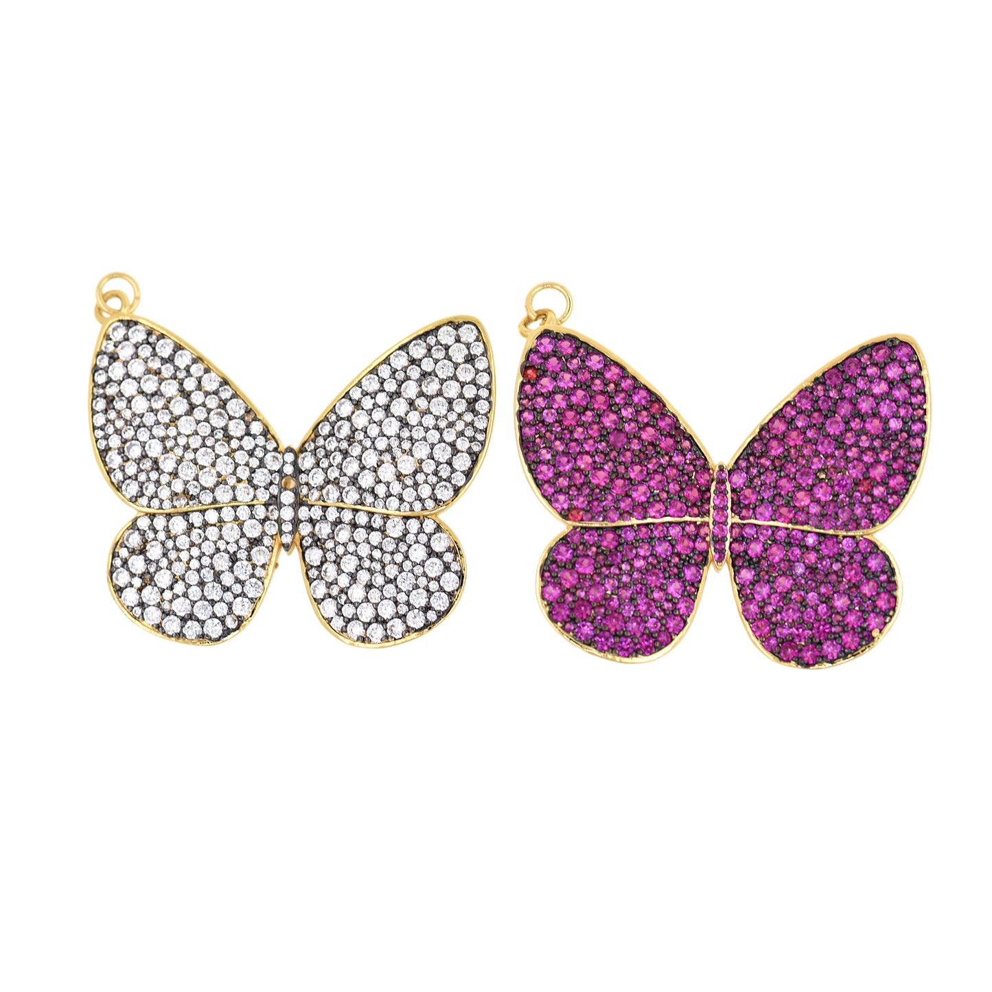 Delicate and Beautiful Butterfly Pendant 43x38mm