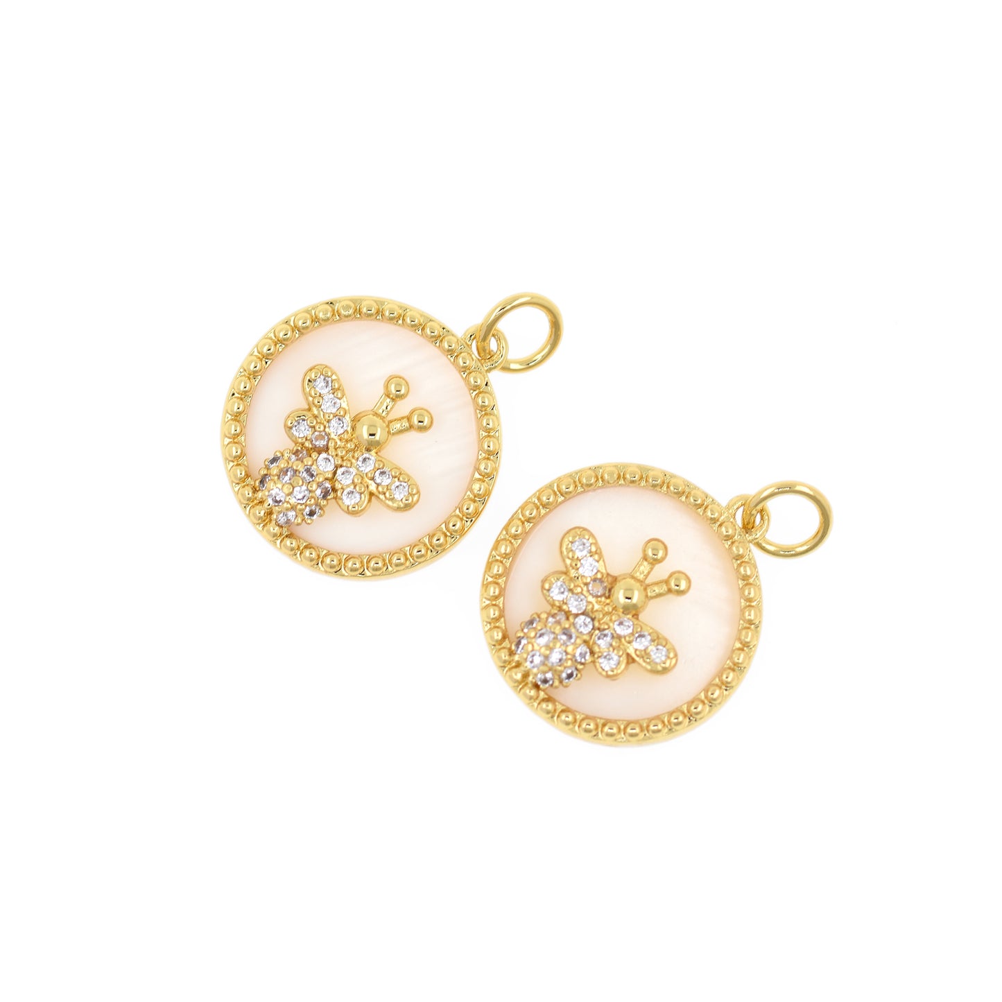 Gold Bee For pendant 16mm