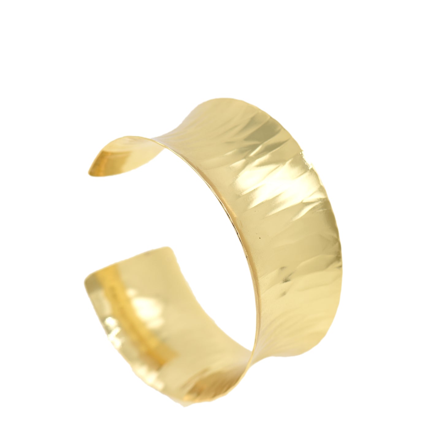 18K Gold Filled Wide Cuff Bangle,Wrist Bangle 65x28mm
