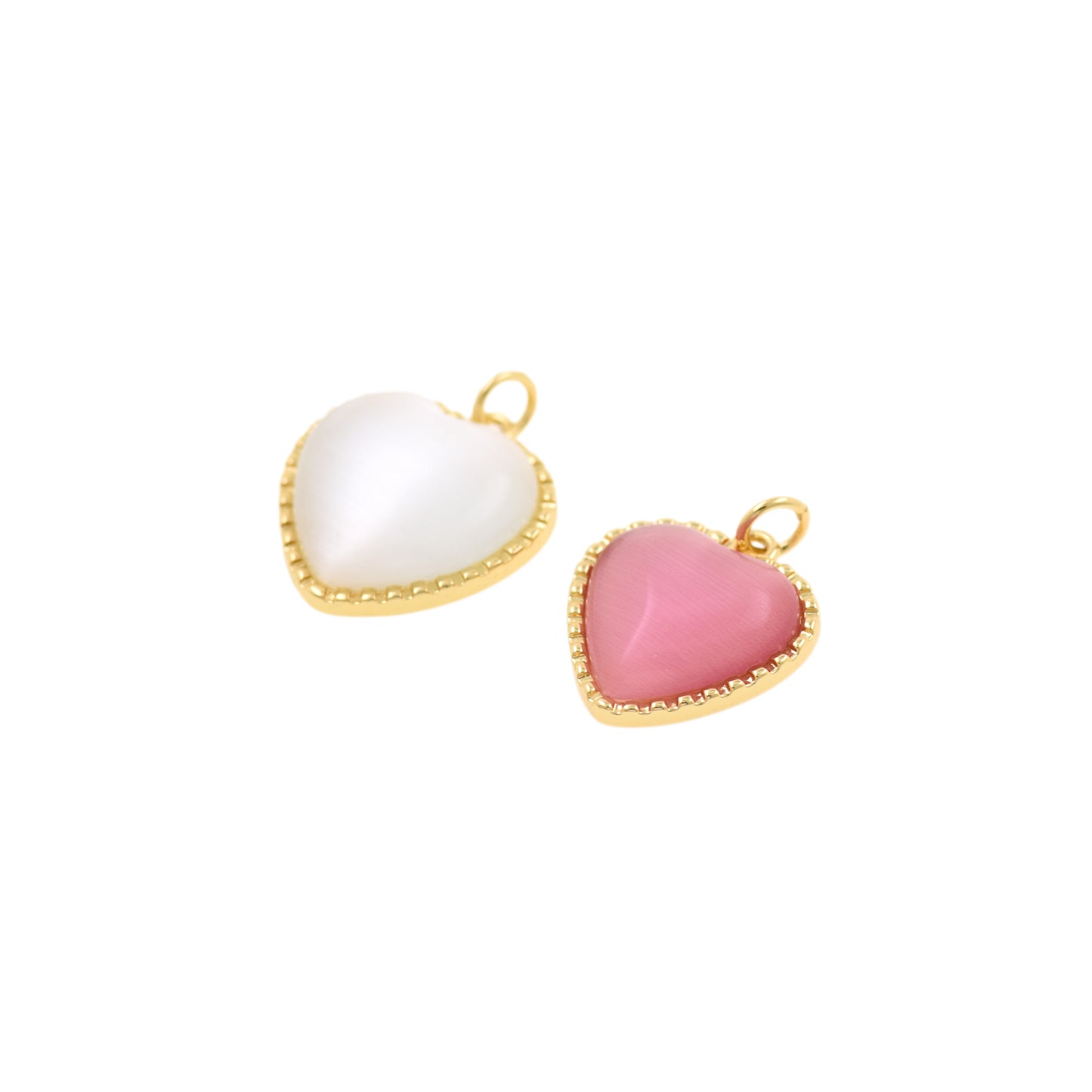 Mini Enamel Heart Tag Pendant 16x18mm