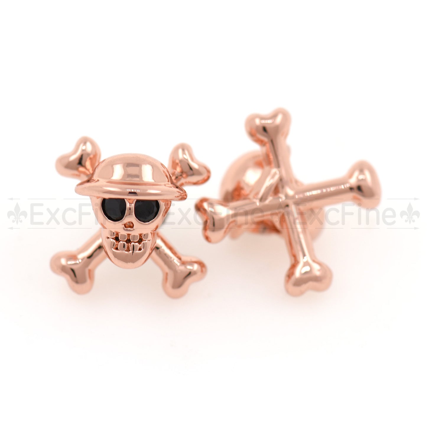 Skull with Cross Bone Spacer Bead 13x13mm