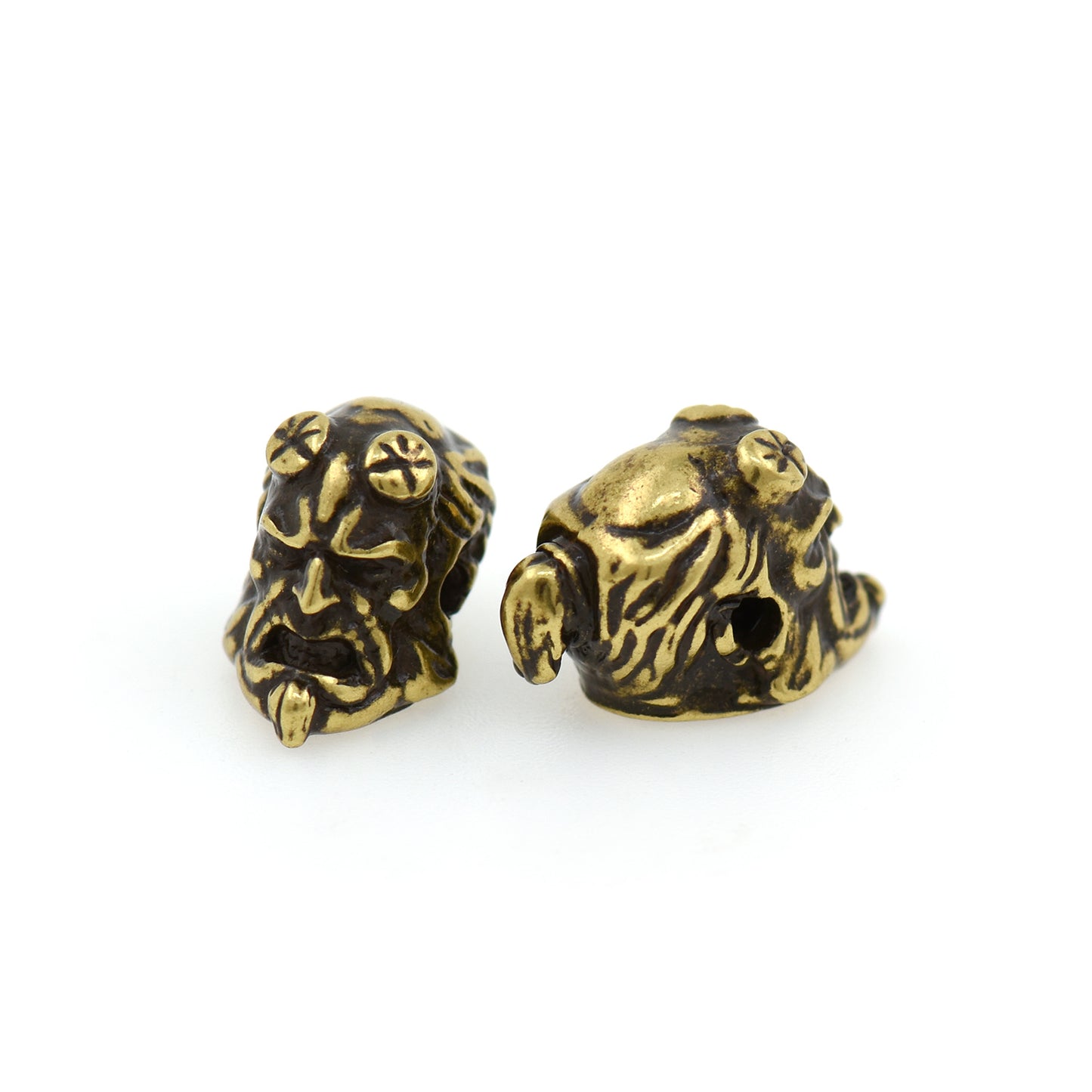 Vintage Style Hellboy Spacer Bead,SuperHero Micro Pave CZ Beads 9x8mm