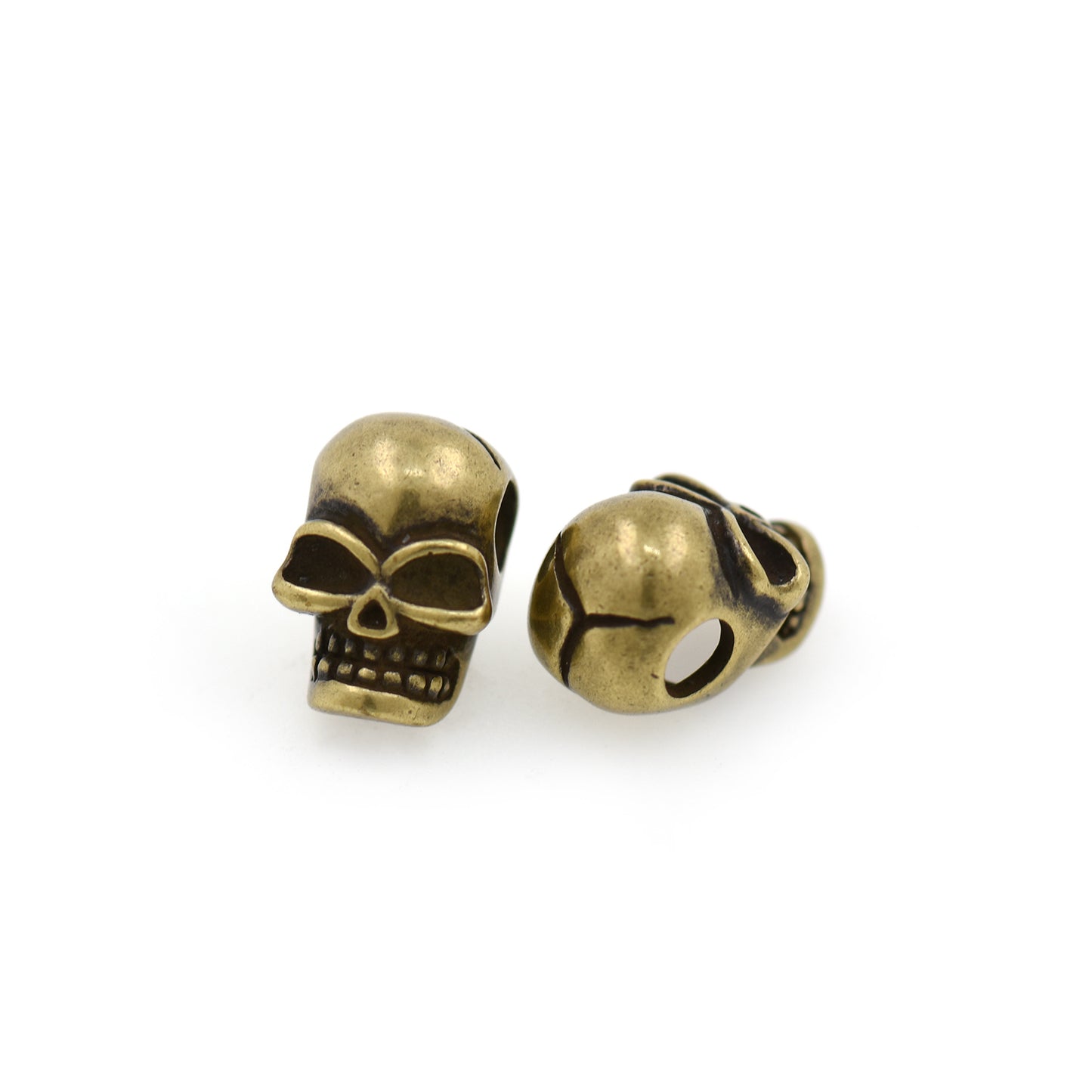 Tiny Skull Head Beads,Blank Eyes Skull Spacer Beads 9x6mm