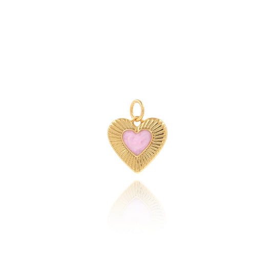 Enamel Heart Pendant,Love Charm