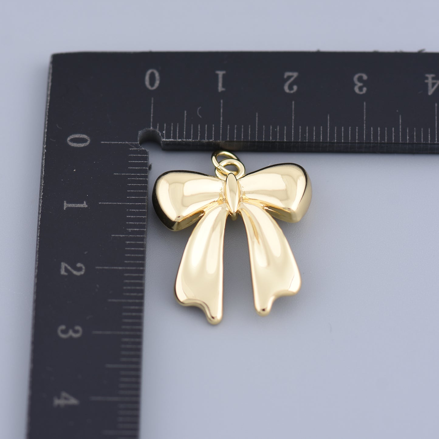 Simple Bow Pendant,Fashion Charms 22x25mm