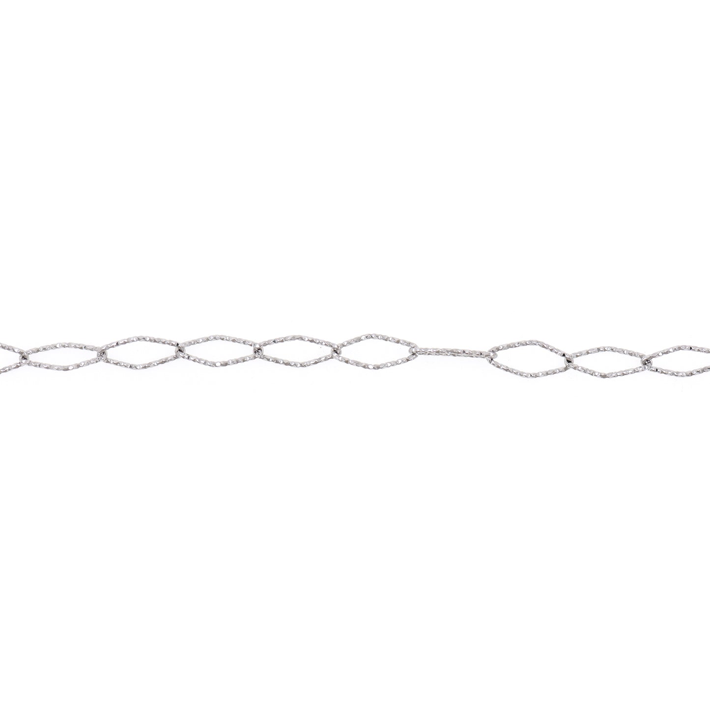 Stainless steel oval chain,Silver Textured Chain,Welded Chain 7x15mm