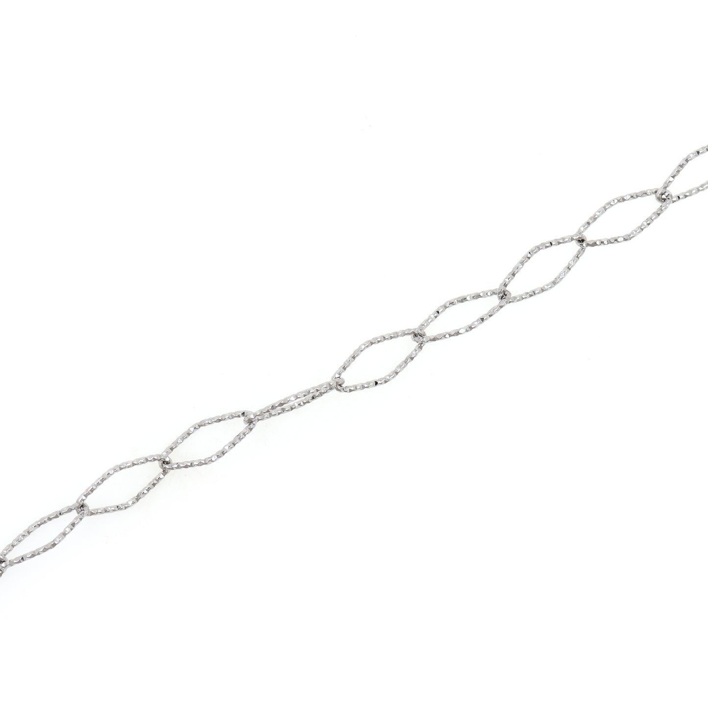 Stainless steel oval chain,Silver Textured Chain,Welded Chain 7x15mm