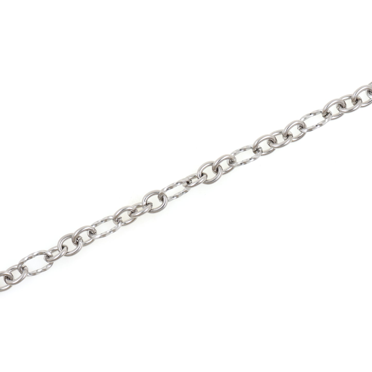 Stainless Steel Semi-Finished Textured Chain 6.5mm