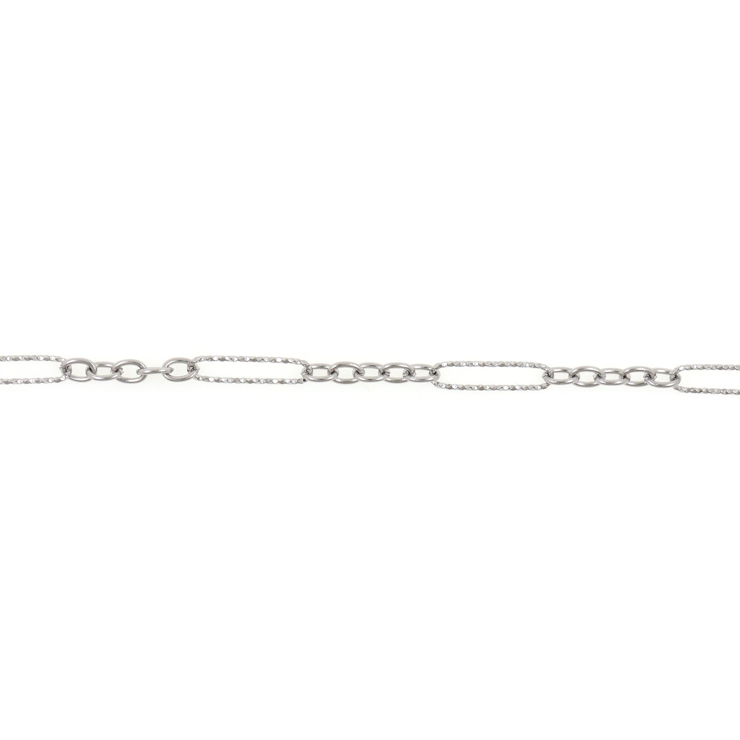 Stainless Steel Round Chain,Simple Elegant,Textured Chain 5x20mm