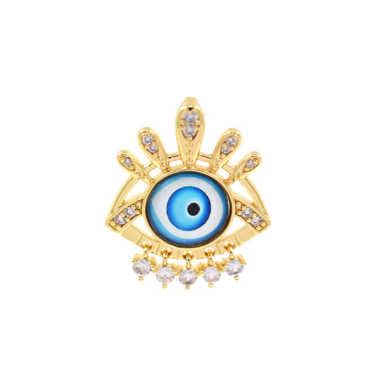 Evil Eye Pendant,Simply Jewelry Making 30X24.5mm