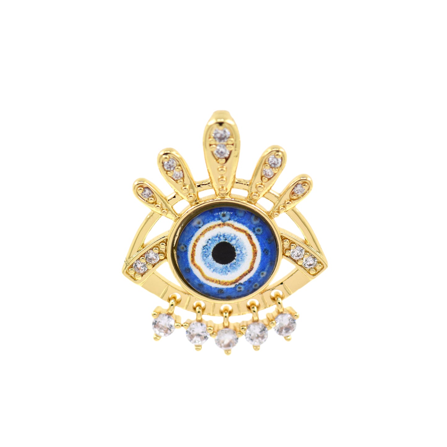 Evil Eye Pendant,Simply Jewelry Making 30X24.5mm