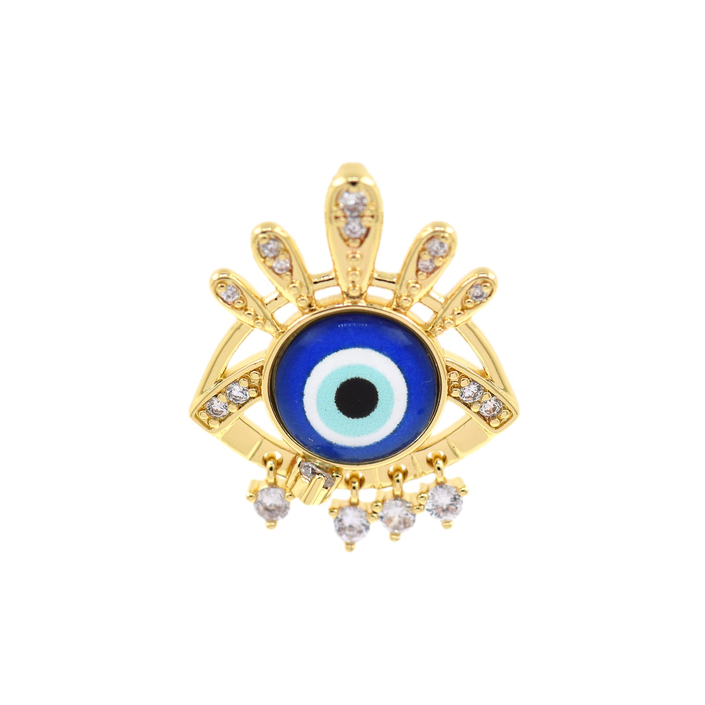 Evil Eye Pendant,Simply Jewelry Making 30X24.5mm