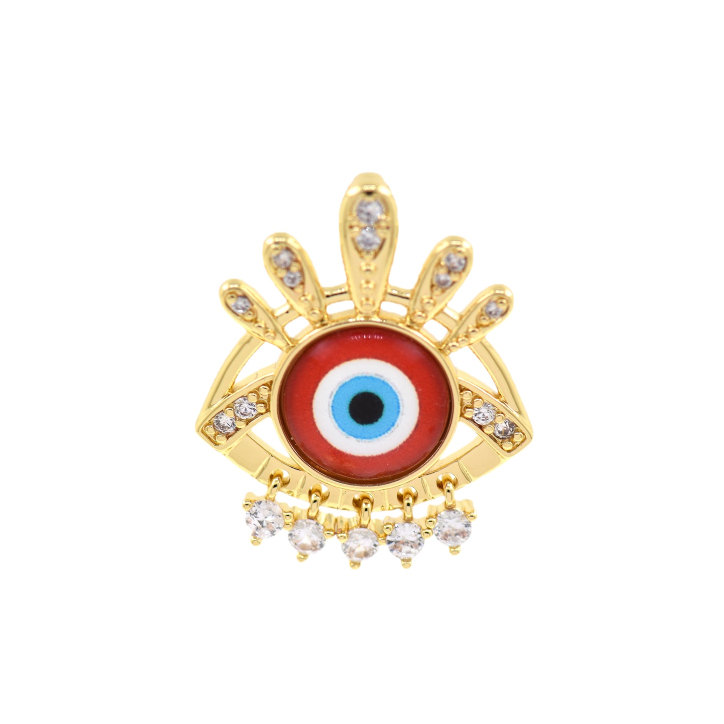 Evil Eye Pendant,Simply Jewelry Making 30X24.5mm