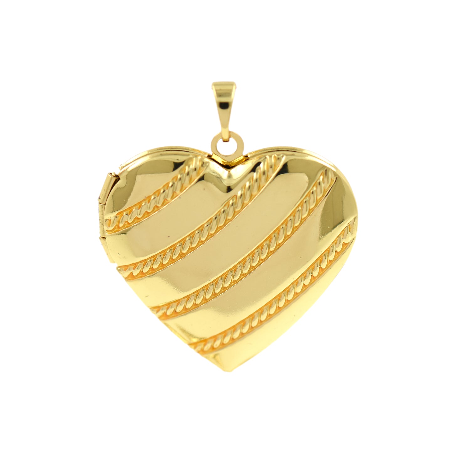 Enamel Brass Gold Plated Heart Necklace Pendant  29x29x7mm