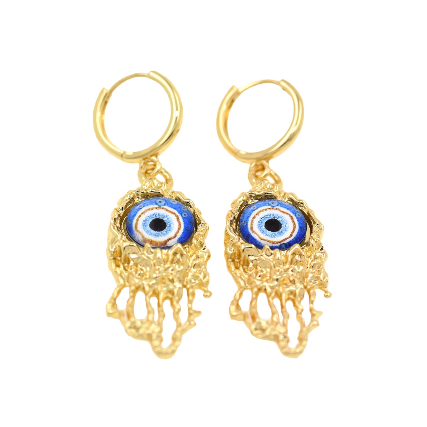 Retro Personality Devil's Eye Earrings, Simple Symbol Of Freedom Earrings 47.5x18.5mm